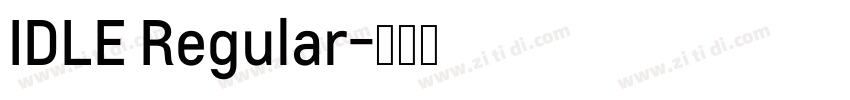 IDLE Regular字体转换
